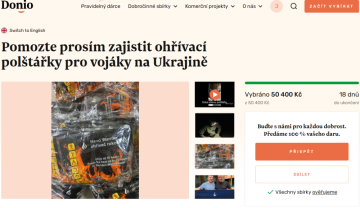 Donio: Sbírka na ohřívací polštářky pro vojáky na Ukrajině je úspěšná!