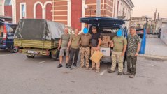 Cesta na východní Ukrajinu – druhá část cesty - předání T4 Jirka a další pomoci, zdravotnického materiálu do nemocnice Druzhkivka